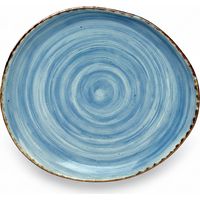 Kaleidos Zenzero Piatto Multiuso Azzurro Anice Gres 22×20 cm