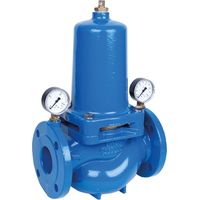Resideo Reductor de presión D15S con recubrimiento de polvo, azul DN 80, D15S-80A