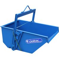Benne à terre pour grue 400 L - Produit 100% italien - auto-décharge - Benne à décharge automatique