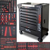 Carro de herramientas - Barracuda Tools - Ultra Tools - 7 cajones - Negro - 257 herramientas incluidas
