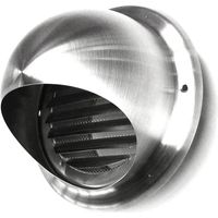 Lüftungshaube Aussenwandhaube Kugellufthaube Edelstahl matt gebürstet Zuluft Abluft 100mm