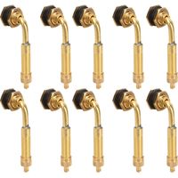 Tige de Valve de pneu de génie civil en cuivre, grand alésage 60mm à 80mm 45 ° pour chargeurs, bulldozers, pelles, 10 pièces