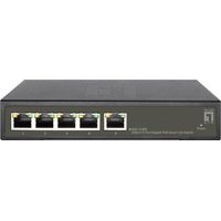 LevelOne GES-2105P Netzwerk-Switch Managed L2 Gigabit Ethernet (10/100/1000) Power over Ethernet (PoE) Schwarz