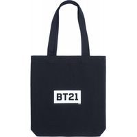 BT21 - Stoffeinkaufstasche 28x40 cm (Schwarz)