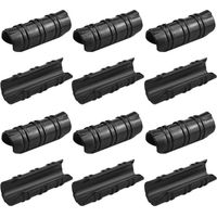 YMYNY 12pcs Greenhouse Clips 25mm Garden Greenhouse Clips High Temperature Resistance Greenhouse Cover Fastener Durable Easy to Use for Fixing Greenhouse Banner Tubes Garden Film - Black