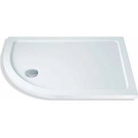 MX Elements Offset Quadrant Shower Tray 900mm x 760mm Left Handed (inc Waste)
