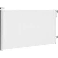 PawHut Cancelletto per Cani Estensibile 0-140x86.5cm Blocco Automatico Bianco