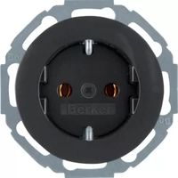Berker Steckdose SCHUKO erh BS R.Classic sw glä 47552045