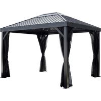 Sojag Kiruna 1012 Pavillon de jardin en métal avec moustiquaire