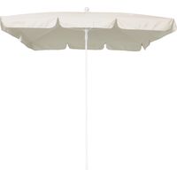 Parasol Maffei Art.113R écru 185 x 125 x h 230 cm cadre en acier blanc
