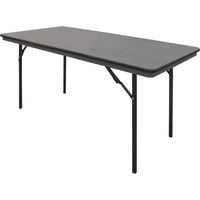 Table rectangulaire pliante grise en ABS 1520mm - BOLERO
