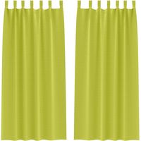 Rideaux occultants,Rideaux anti-lumière avec des rideaux Vert Polyester CFW24631