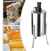 centrifugeuse à miel électrique, acier ino acciaio, plage de vitesse 0-370 tr / min, 140 W, extracteur de miel électrique, taille 2645cm, pour ménage, base agricole