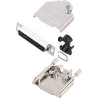 MH Connectors MHDTZK25-DB25S-K KIT connettori femmina SUB-D 180 ° Numero Poli (num): 25 Punte a saldare 1 pz.