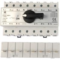 Interruptor de red/generador 80A 3P+N (polo N sin conmutar) PRZK-3080NW02