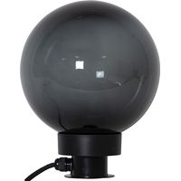 Star Trading Decoration Orby, Lampe de chemin, Piquet de terre, Noir, Boule, Extérieur, E27, 24 cm