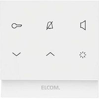 Interphone système téléphone blanc – Installation en saillie – Communication mains libres – 16 mélodies de sonnerie réglables – Elcom - REK221Y