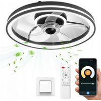 Plafonnier moderne avec ventilateur, lustre de plafond avec ventilateur