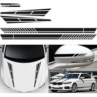 6X Car Sticker, Stripe Side Sticker Vinyl Sticker Car Side Graphic Sticker, Used for Auto Decoration Cover