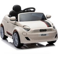 Macchina Elettrica per Bambini Licenza Ufficiale Fiat 500 10,8V Bianco