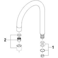 Dornbracht 90282206100-06 Bec pièces de rechange