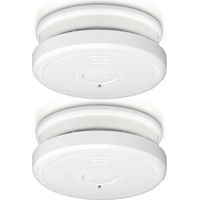 Alecto Rauchmelder mit Stummschalttaste 2er-Pack Weiß