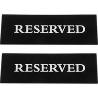 panneaux « Chaises réservées » - Panneaux de placement réservé - Panneaux « Réservé » pour mariage-15.00X5.00X4.00CM-Black