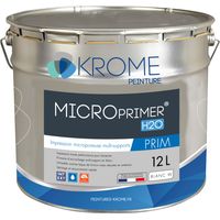 Krome MicroPrimer H2o Peinture d'Impression Microporeuse Multi-supports Intérieur et Extérieur Conditionnement: 12L - Couleur: BLANC