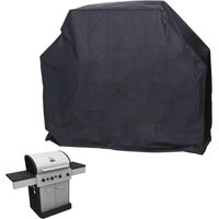Housse imperméable pour churrasco d'extérieur, en nylon 210D avec revêtement PVC, résistante et robuste.