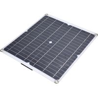 Kit de Panneau Solaire, Panneau Solaire Petits Panneaux Solaires 35W 12V Double Panneau Solaire Flexible en Silicium en Silicium en Silicium pour Camping, Randonnée, Randonnée, Randonnée