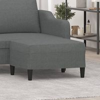vidaXL Repose-pied Gris foncé 70x55x41 cm Tissu