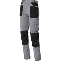 Issaline 8730B-080 Stretch-Arbeitshose, Grau/Schwarz, S