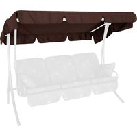 Angerer Tetto del Dondolo 210 x 145 cm qualità Swingtex Cioccolato