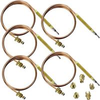 Spares2go, kit termocoppia universale e fissaggi (600 mm, confezione da 5)