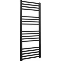 Radiateur de salle de bain LUXRAD Max 1200 x 500 mm noir mat p. ZD 538W