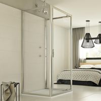 Duschkabine 3-seitig Klarglas h 198 mod. Cristal Trio 1 Tür 70x80x70 Öff. 80 cm