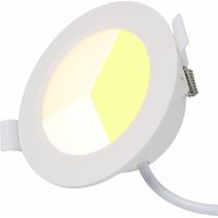 Downlight LED circulaire encastrable 5 W CCT 3000–6000 K IP44