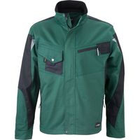 James & Nicholson Arbeitsjacke JN821 Gr. 2XL grün/schwarz