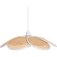 Pendelleuchte Rattan Nirvana Weiß - Geflochten
