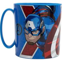 TATAWAY Marvel Tazza blu per in plastica Avengers Iron Man Captain 350 ml