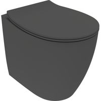 Mattschwarzes Stand-WC 52 cm lang Ercos Kite BCKTEKVASO matt-schwarz