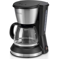 6 tasses-550 W-Porte-filtre pivotant-Arrêt automatique - Noir et inox - KITCHENCHEF