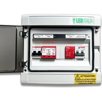 LED Italia Panel AC/DC 3kW 1/1 20A 230V-20A 600VDC IP65 12 Mod. ABB/DEHN