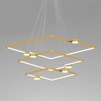 Copy Of Lampadario A Sospensione Led 30w Quadrato Con Telecomando Design Moderno Bianco 71163