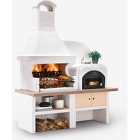Barbecue Malibù in Muratura forno a Destra