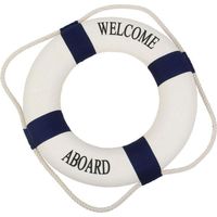 Bienvenue à bord - Bouées de sauvetage décoratives - Décoration murale nautique - Décorations nautiques - Bouées de sauvetage décoratives