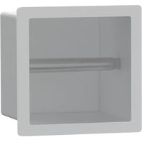 FugaFlow Eccelente Acces porte-rouleau papier toilette - encastrable - 17.3x17.3x8.7cm - blanc mat