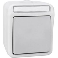 INTERRUPTEUR/INVERSEUR PERANOVA 102453 PERA GRIS CLAIR, GRIS FONCÉ