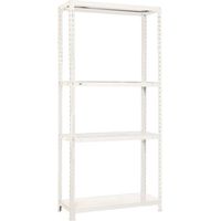 SimonRack Scaffale Portaoggetti, 1800x800x300 mm, 5 Ripiani, Portata 70 kg per Ripiano, Metallo, Scaffale da Garage, Zincato – Ecoclick