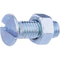 Boulon Tête Fendue Zingué 5x16 (x10) Fixation Sécurisée Acier Zingué - Fixpro